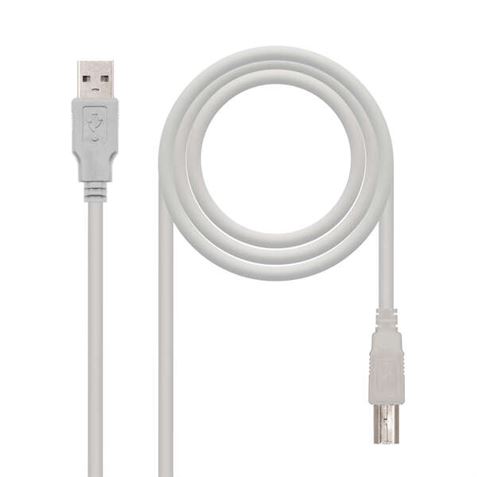 CABLE IMPRESORA USB-A 2.0 MACHO MACHO 1.8 METROS NANOCABLE - 10.01.0103