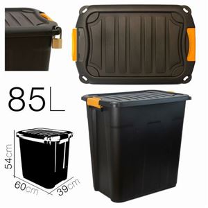 CAJA DE ALMACENAJE 60X39X54CM NEGRA PARABOX - 13639
