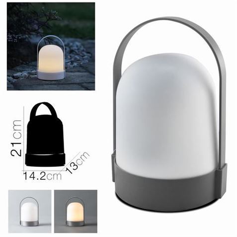 LAMPARA LED CAMPING PORTATIL 14X13X21CM - 25393