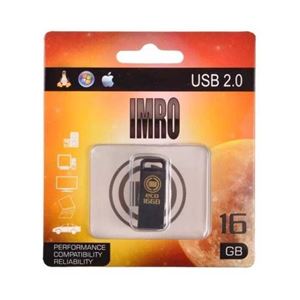 PENDRIVE USB 2.0 BLACK IMRO 16GB - KOM000514