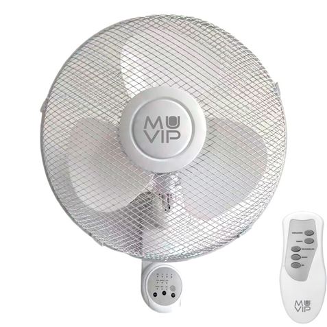 REAC VENTILADOR DE PARED 45W 3 VELOCIDADES CON MANDO A DISTANCIA MUVIP - MV0562