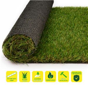 REACONDICIONADO CESPED ARTIFICIAL 2X4.5 METROS 40MM SERIE ELEGANT SUNGARDEN