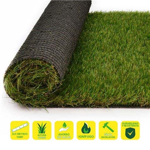 REACONDICIONADO CESPED ARTIFICIAL 2X4.5 METROS 40MM SERIE ELEGANT SUNGARDEN - SG0014
