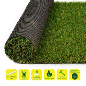 REACONDICIONADO CESPED ARTIFICIAL 2X4.5 METROS 20MM SERIE ELEGANT SUNGARDEN