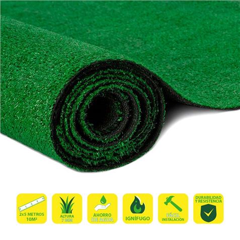 REACONDICIONADO CESPED ARTIFICIAL 2X4.5 METROS 7MM SERIE ECOVERDE SUNGARDEN - SG0011