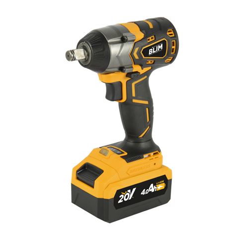 PACK 20V TALADRO + LLAVE IMPACTO + RADIAL S/CARBONES | 2 BATERIAS 4AH BLIM - BL0414-3