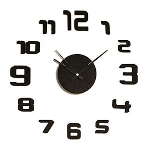 RELOJ ADHESIVO NEGRO 35CM CAISON - 77746