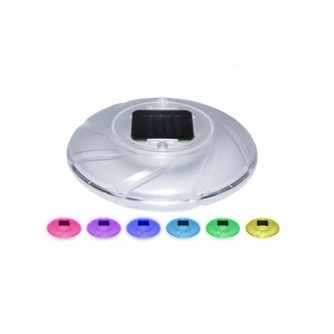 LUZ SOLAR RGB FLOTANTE 18CM PARA PISCINAS BESTWAY - 58111.