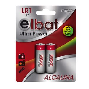 PACK 2 PCS PILAS ALCALINAS LR1 ELBAT - EB0539