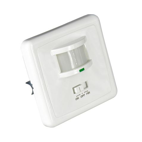 INTERRUPTOR CON SENSOR INFRARROJO DE MOVIMIENTO EMPOTRADO 160º - 10002H-1