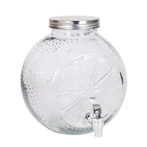 TARRO VIDRIO DISPENSADOR CON GRIFO 5 LITROS LA MEDITERRANEA - BY03030372810.
