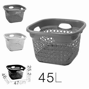 CESTA DE LA ROPA CON ASAS BOHO 45 LITROS - 16633.