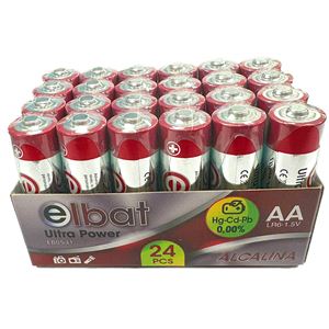 PACK 24 PCS PILAS ALCALINAS LR6/AA ELBAT - EB0541