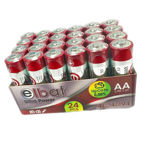 PACK 24 PCS PILAS ALCALINAS LR6/AA ELBAT - EB0541-2