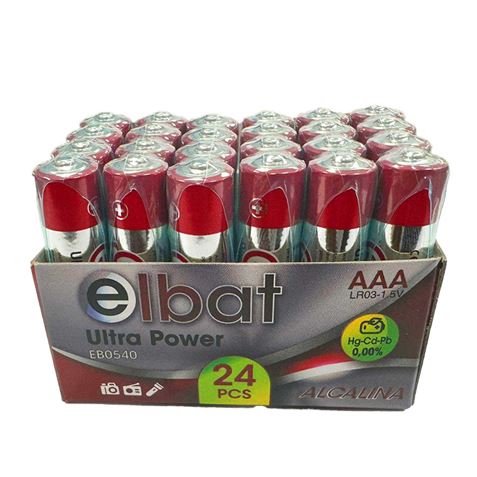 PACK 24 PCS PILAS ALCALINAS LR03/AAA ELBAT - EB0540