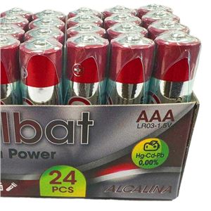 PACK 24 PCS PILAS ALCALINAS LR03/AAA ELBAT - EB0540-3