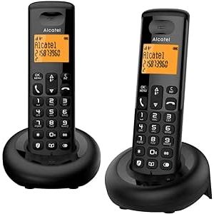 TELEFONO INALAMBRICO E160 DUO NEGRO ALCATEL - ATL1426724