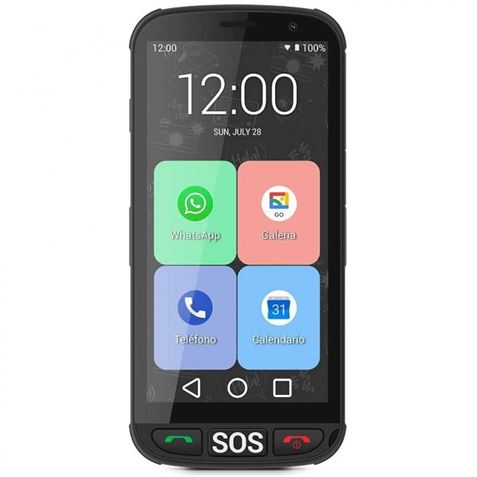 SMARTPHONE SENIOR SPC APOLO 5" | 16GB | SOS | NEGRO |SPC - 2350116N-1