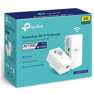 KIT EXTENSOR POWERLINE WIFI TP-LINK1000MBPS (TL-WPA7617) - TL-WPA7617 KIT-1