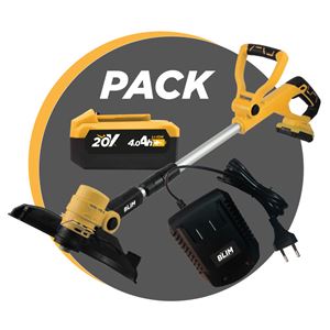 RECORTABORDES S/CARBONES 20V + BATERIA 4AH + CARGADOR BLIM - PACK182