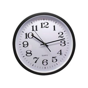 RELOJ OFICINA 35CM ALUMINIO NEGRO BISMARK - 329869