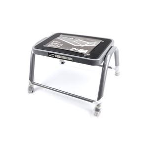 TABURETE ACERO 1 PELDAÑO MADER - 10410-4