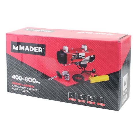 POLIPASTO / ELEVADOR ELÉCTRICO 800KG 1300W MADER - 87443-1