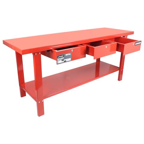 BANCO DE TRABAJO METAL 200X64CM MADER - 65260-1