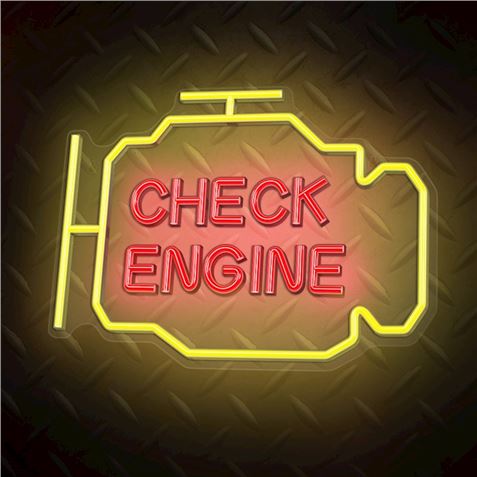 LAMPARA DECORATIVA LED NEO CHECK ENGINE FOREVER - RTV100477-1