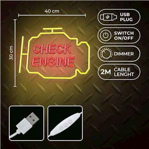 LAMPARA DECORATIVA LED NEO CHECK ENGINE FOREVER - RTV100477-2