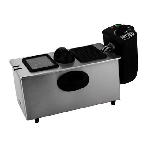 FREIDORA 3 LITROS INOXIDABLE 2000W DESMONTABLE MUVIP - MV0582-1