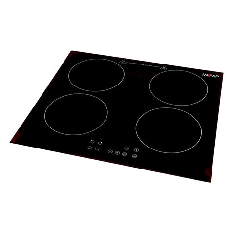 PLACA INDUCCIÓN 4 FUEGOS 7200W ENCASTRE + SOBREMESA MUVIP - MV0566