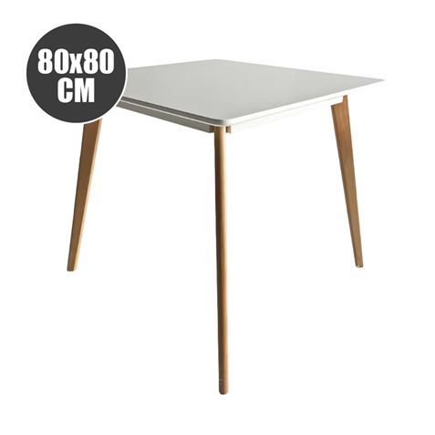 REACONDICIONADA MESA DESIGN D900 80X80CM BLANCA MUVIP - MV0567