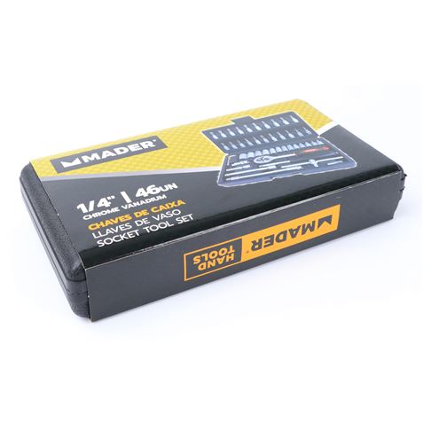 MALETIN HERRAMIENTAS C.V. 46 PIEZAS 1/4" MADER - 51049-1