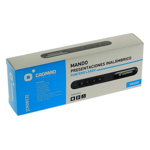 REACONDICIONADO MANDO PRESENTACIONES INALAMBRICO PUNTERO LASER NEGRO CROMAD - CR0853-3