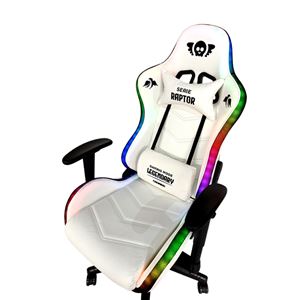 SILLA GAMING RGB SERIE RAPTOR LEGENDARY BLANCA CROMAD - CR1161-4