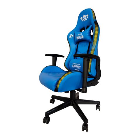 SILLA GAMING RGB SERIE RAPTOR LEGENDARY AZUL CROMAD - CR1166-1_1