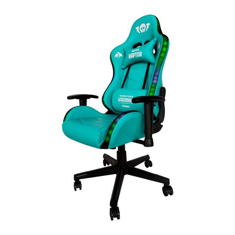SILLA GAMING RGB SERIE RAPTOR LEGENDARY VERDE CROMAD - CR1164-1
