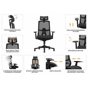 REACONDICIONADA SILLA OFICINA GAMA SENIOR SE1300 CROMAD - CR1134-6 REACONDICIONADA SILLA OFICINA GAMA SENIOR SE1300 CROMAD - CR1134-6