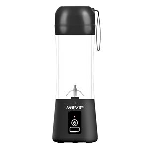 REACONDICIONADA BATIDORA DE VASO PORTÁTIL RECARGABLE 380ML NEGRA MUVIP