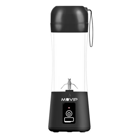 REACONDICIONADA BATIDORA DE VASO PORTÁTIL RECARGABLE 380ML NEGRA MUVIP - MV0544