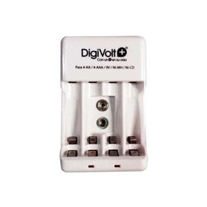 CARGADOR Y COMPROBADOR PILAS AA/AAA Y PILAS 9V DIGIVOLT