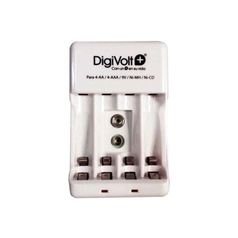 CARGADOR Y COMPROBADOR PILAS AA/AAA Y PILAS 9V DIGIVOLT - QC-2402