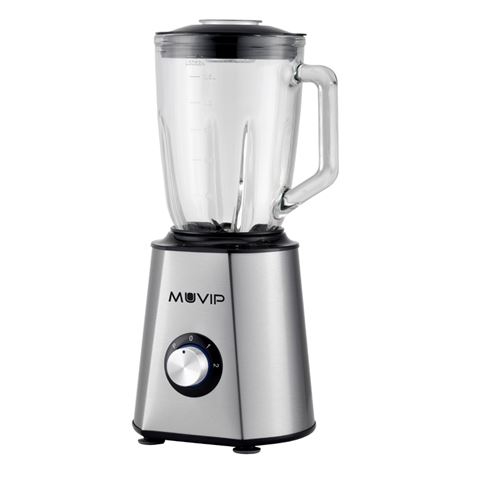 REACONDICIONADA BATIDORA INOXIDABLE VASO CRISTAL 1500W 1.5 LITROS MUVIP - MV0525