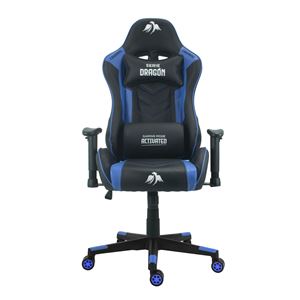 REACONDICIONADA SILLA GAMING SERIE DRAGÓN AZUL CROMAD