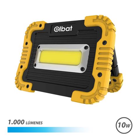 REACONDICIONADO FOCO LED RECARGABLE 10W 1000LM LUZ FRIA ELBAT - EB0418