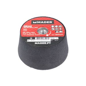 MUELA ABRASIVA GRANO 40 110MM PARA AMOLADORA MADER - 63207