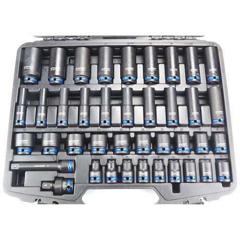 JUEGO DE 40 UNIDADES LLAVES DE VASO DE IMPACTO 1/2" MADER - 63911