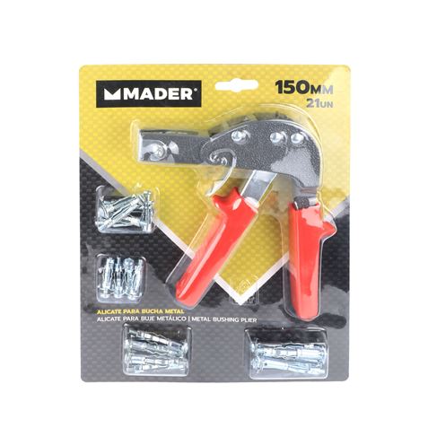 ALICATE PARA BUJE METÁLICO 150MM 21 UNIDADES MADER - 61284-2