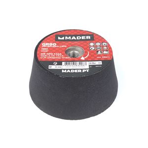 MUELA ABRASIVA GRANO 80 110MM PARA AMOLADORA MADER - 63208